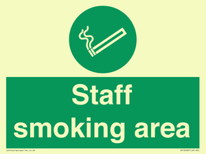 Staff smoking area